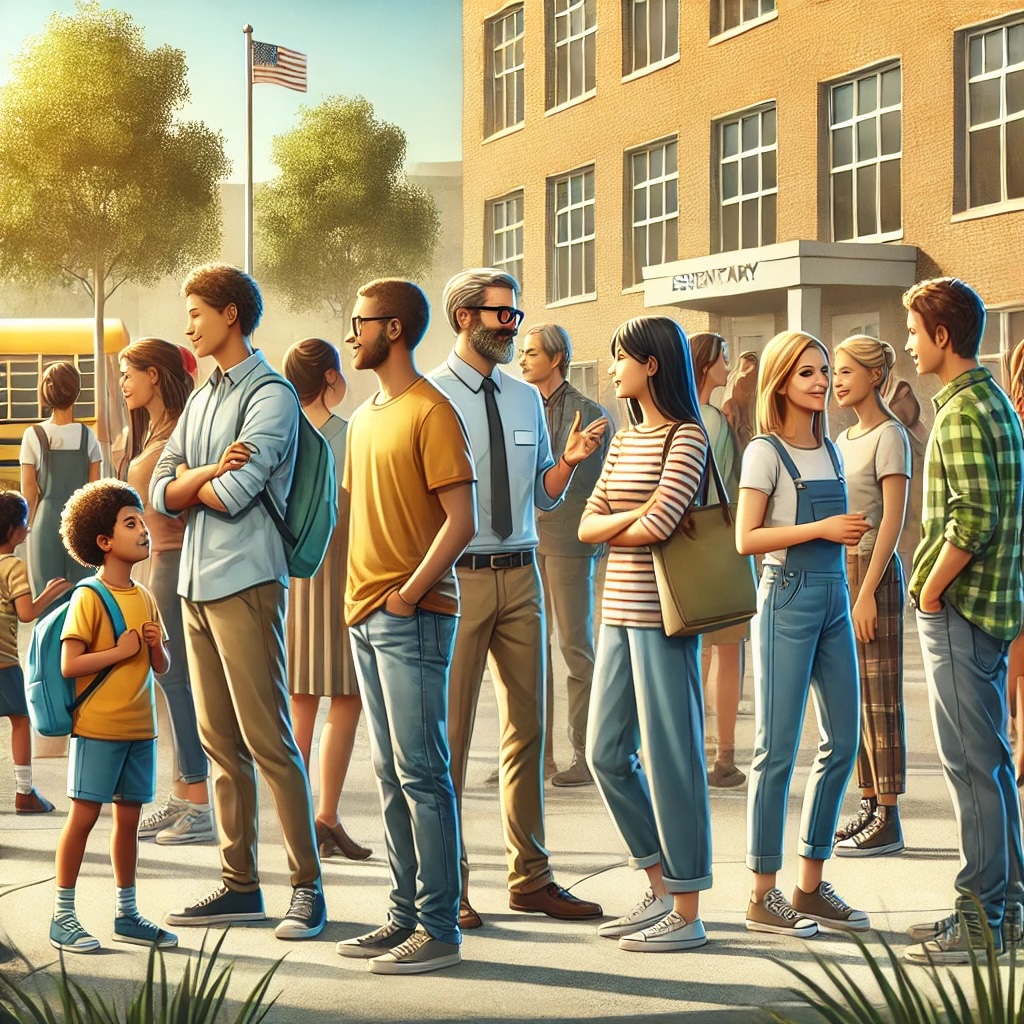 Parents meeting at the school